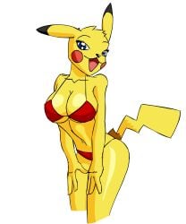 1female animated anthro anthro_female anthro_only bra breasts female female_focus female_only furry furry_female furry_only loop newgrounds_link nin10doh nintendo open_mouth open_smile pikachu pokemon pokemon_(species) smile solo solo_female