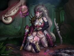 1futa 1girls all_the_way_to_the_base anonarts armored_boots armored_female balls boob_window breasts breasts_bigger_than_head cervical_contact cervix_kiss cum_in_pussy cum_inside dark_eldar dark_elf doggy_style druchii drukhari ear_piercing from_behind from_behind_position grabbing_hair huge_cock magic potion potion_bottle spanking squeezing_balls vaginal_penetration warhammer_(franchise) warhammer_40k white_hair x-ray