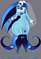 1boy cookie_run femboy jester male moonrainum penis shadow_milk_cookie smile tagme thick_thighs thighhighs thighs wide_hips