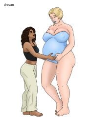 2d age_difference big_breasts blonde_hair blue_lipstick brown_hair cleavage clothed clothed_female drevan emma_frost emma_frost_(marvel_rivals) fanart full_body futa_on_female futa_with_female futanari huge_breasts interracial intersex large_breasts latina long_hair marvel marvel_comics marvel_rivals natalie_(rocner) natalie_morales pregnant ready_to_pop romantic short_hair size_difference spider-man_(series) strapless voluptuous wholesome x-men
