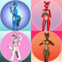 1:1 2019 3d absurd_res animatronic anthro big_breasts bowl breasts canid canine carrot collar cum cum_in_bowl female five_nights_at_freddy's five_nights_at_freddy's_2 food fox foxy_(fnaf) freddy_(fnaf) frederika_(fnaf) fur gold97fox hair hi_res lagomorph leporid looking_at_viewer machine mammal mangle_(fnaf) nipples nude open_mouth petplay plant pushing_breasts_together rabbit robot roleplay rule_63 simple_background source_filmmaker tongue tongue_out toy_bonnie_(fnaf) toy_freddy_(fnaf) ursid vegetable video_games