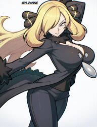 cynthia (pokemon) from nintendo by ylvanne