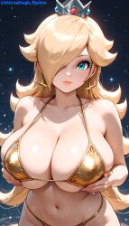 1girls 2025 aegis_elysium ai-generated ai_art ai_generated alternate_breast_size bikini blue_eyes blush blushing_at_viewer breasts cleavage crown day female female_focus gem gold_bikini golden_bikini golden_week golden_week_bikini grabbing grabbing_breast grabbing_breasts grabbing_own_breast grabbing_own_breasts hair_ornament headpiece hi_res high_quality high_res high_resolution highres holding holding_boobs holding_breast holding_breasts holding_own_breast holding_own_breasts horny huge_breasts indoors jewelry large_breasts long_hair looking_at_viewer mario_(series) naughty navel nintendo pervert princess_rosalina room rosalina shy skimpy sky smile solo solo_focus sunlight super_mario_bros. super_mario_galaxy symbol thick thick_breasts thick_thighs thighs touching_boobs touching_breast touching_breasts undressing upper_body upper_body_focus very_long_hair watermark