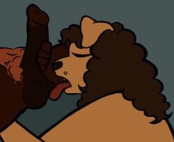 ailurid ambiguous_gender andromorph anthro ball_lick balls canid canine canis domestic_dog duo genitals hi_res humanoid intersex licking male male/male mammal musk oral red_panda sex tongue urfavvpuppy