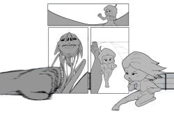 action_lines action_pose artist_request black_and_white female fighting fighting_pose friday_night_funkin friday_night_funkin_lullaby friday_night_funkin_mod futa_only futanari hurt hypno hypnos_lullaby hypnosis intersex mind_control naked naked_female nonbinary penis pokemon pokemon_(species) pose public public_nudity punching sidewalk sketch spit sucking_penis sunday_(bbpanzu) sunday_vs_hypno tongue_out trans_woman transfem violence