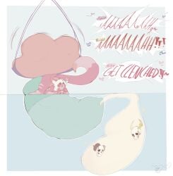 absurd_res anthro ball_harness balls big_balls big_penis bodily_fluids bone canid canine chowwichowwi clenching_balls cock_vore condom condom_disposal cum cum_disposal cum_vore death dialogue digestion filled_condom fox genital_fluids genitals harness hi_res huge_balls huge_cock hyper hyper_balls hyper_genitalia hyper_penis internal male mammal mikey_(mikefox2400) penile penis peridot_(mikefox2400) sexual_barrier_device size_difference skull small_but_hung smaller_male solo topaz_(mikefox2400) vore
