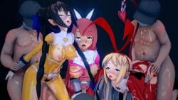 arm_pull arm_pull_missionary breasts cat_ears cat_tail catgirl censored censored_pussy clothed_female_nude_male clothed_sex completely_nude completely_nude_male cowgirl_position disgaea disgaea_1 disgaea_rpg doggy_style exposed_breasts exposed_pussy fight_mistress_(disgaea) flonne koikatsu large_breasts lovely_chacha lovely_meilin nekomata_(disgaea) nippon_ichi_software sex skin_tight skinsuit small_breasts therranolleo torn_clothes
