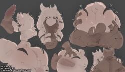 absurd_res anal anal_sex anthro asriel_dreemurr ass balls big_butt blush bodily_fluids boss_monster_(undertale) bovid canid canine canis caprine cum cum_inside duo erection femboy fur genital_fluids genitals goat hi_res huge_butt long_ears male male/male male_penetrated male_penetrating male_penetrating_male mammal nude penetration penile penile_penetration penis rareplushy rough_sex sex simple_background tail text thick_thighs undertale undertale_(series) white_body white_fur wolf