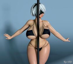 1girls 3d android big_ass big_breasts big_thighs breasts curvaceous curvy curvy_figure female gynoid hips hourglass_figure huge_ass huge_breasts huge_thighs large_ass large_breasts large_thighs mature mature_female nier nier:_automata nier_(series) platinum_games ryu4life slim_waist thick thick_hips thick_legs thick_thighs thighs voluptuous waist white_hair wide_hips wide_thighs yorha_2b