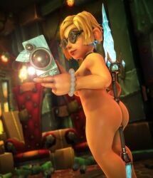 1girls ass blizzard_entertainment blonde_hair blue_eyes camera camera_flash charlotte_fizzles cute female_only funny glasses gnome_(warcraft) gnome_female hotdogging jewelry magic magic_user magical_girl naked naked_female photographer selfie sexy_pose short_hair shortstack smile smiling staff tagme warcraft world_of_warcraft