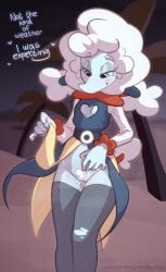 amazinky bedroom_eyes belt belt_buckle blue_eyes blush blush_stickers bodily_fluids breasts buckle cleavage_cutout clothed clothing cloud cloud_hair coat coat_tails cutout deltarune deltarune_chapter_3 desert detailed_background dialogue elnina_(deltarune) english_text eyelashes female finger_fuck fingering fingers genital_fluids genitals hatching_(art) hi_res legwear narrowed_eyes orgasm outside plump_labia poofy_hair puffy_shirt pussy pussy_juice_on_clothing pussy_juice_on_leg pussy_juice_on_pussy revealing_outfit revealing_pussy seductive shaded sheep skimpy small_breasts stockings tail text topwear torn_clothing torn_legwear torn_stockings twintails undertale_(series) vaginal_fluids vaginal_penetration wet wide_hips