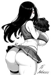 1girls big_ass big_breasts commission commission_art dat_ass female huge_ass huge_breasts looking_back lughost the_ring yamamura_sadako