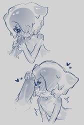 blot_(dandy's_world) blowjob blush cum cum_on_face dandy's_world gay heart no_mouth yaoi