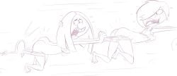 2girls ass calicobggs ed_edd_n_eddy female hook marie_kanker may_kanker nude tagme