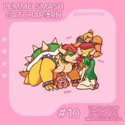 bowser from animal crossing by nikoto all-stars smashing