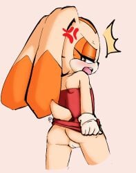 1girls 2025 alternate_version_at_source alternate_version_available anger_vein anthro ass bare_shoulders blaski blush brown_eyes clothed clothing color color_edit colored cream_the_rabbit cross-popping_vein cub digital_drawing_(artwork) digital_media_(artwork) dipstick_ears dress edit eyelashes female floppy_ears fur furgonomics furry furry_female genitals gloves half-closed_eyes handwear jupiterorange lagomorph leporid long_ears looking_back mammal minidress multicolored_ears multicolored_face multicolored_skin narrowed_eyes no_panties no_underwear open_mouth orange_skin portrait pussy rabbit rabbit_ears red_clothing red_dress scut_tail sega short_tail simple_background solo solo_female sonic_(series) sonic_the_hedgehog_(series) tail tan_body tan_fur tan_skin teeth thighs third-party_edit three-quarter_portrait two_tone_ears upper_teeth white_background white_clothing white_gloves white_handwear white_skin young young_anthro young_female