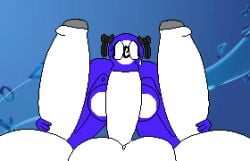 3boys 3boys1girl blowjob female huge_cock keelgabeytheart male overweight_male pixel_art playstation