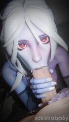 1boy 1boy1girl 1girls 3d 3d_(artwork) 3d_render 9:16 :>= above_view black_lipstick blender blender3d blender_(software) blender_cycles blowjob cum_in_mouth cum_on_penis dark_background deepthroat dota dota_2 drow drow_ranger faceless_male female high-angle_view light-skinned_male light_skin looking_at_viewer male male_pov night nipples phone_camera pov pov_eye_contact purple_body purple_skin semen semen_in_mouth semen_on_penis sosiskaba6y traxex watermark white_hair