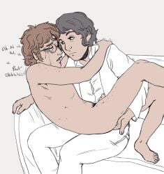 body_hair clothed crying fingering gay_sex glasses john_lennon just_big_and_greedy mclennon naked paul_mccartney the_beatles