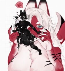 absurd_res anthro big_breasts bodily_fluids breasts cum dominant dominant_female duo erection female fish fluffy fur furred_shark genital_fluids genitals goo_creature hair heart_symbol hi_res licking male male/female mammal marine mawplay max_(reaver_hispida99) multi_eye nerrumya oral oral_vore orgasm penile penis penis_lick reeila_sharqua_(bigpizzaaaaaaah) saliva sex shark size_difference sparkles sparkling_eyes submissive submissive_female tail teeth tongue tongue_out vore