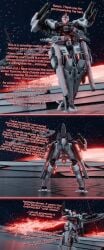 3d april_fools armored_core ayre_(armored_core_6) embarrassed fart mecha robot_girl spreading test715