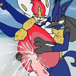 brasil cinderace lucario pokemon pokemon_(species) tagme