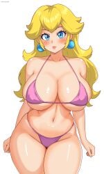 princess peach from mario (series) by eclypse