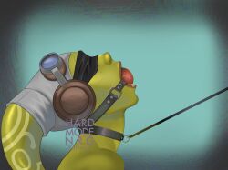alien_girl ball_gag blindfold blindfolded gag gagged hardmodenrg hera_syndulla leash_and_collar star_wars twi'lek