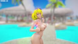 1girls 3d animated blonde_female blonde_hair breasts dancing female jic_jic music nude_female pool pool_party purple_eyes rwby solo_female sound sunglasses sunglasses_on_head tagme tropical video yang_xiao_long