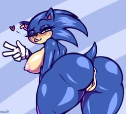 1girls 2019 animal_ears anthro anthrofied anus ass big_ass big_breasts big_butt bimbo black_nose blue_fur blush breasts bubble_butt butt clothing dat_ass ear_piercing ear_ring erect_nipples eulipotyphlan eyebrows eyelashes eyeshadow female female_only genderswap gloves green_eyes hedgehog humanoid_hands humanoid_pussy large_ass looking_at_viewer mammal mostly_nude neayix nipples nude one_eye_closed piercing pussy rule_63 simple_background smile sonic_(series) sonic_the_hedgehog sonic_the_hedgehog_(film) sonic_the_hedgehog_(series) sonique_the_hedgehog tail tan_fur thick thick_ass thick_thighs tongue tongue_out ugly_sonic vagina video_games white_gloves wide_hips wink