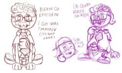 2boy adult character_(papa_louie) circle_head flipline_studios gay_sex male papa_louie sex sketch skittlemilk90