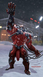 3d edit gigas_(tekken) humanoid_penis male male_only mmoboys mmoboys_(artist) penis photoshop red_skin solo tekken tekken_7