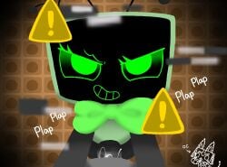 1futa 2025 advertisement ambiguous_gender ambiguous_penetrated ambiguous_penetration antennae antennae_(anatomy) anthro anthro_penetrating background black_penis bow bowtie caution_sign dandy's_world dandys_world_oc dominant dominant_futa domination eye_contact eyelashes futanari green_eyes intersex looking_at_viewer oc original_character penetration penis pinap_juice pov pov_eye_contact sex smile smiling_at_viewer tv tv_head tv_screen vee_(dandy's_world)
