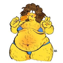 bikini curly_hair fat fat_ass raunchyrodeo shedletsky stretch_marks
