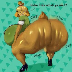 isabelle (animal crossing) from animal crossing by adawndraws