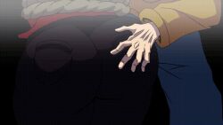 1boy 1boy1girl 1girls animated animated_gif ass ass_focus ass_grab avgustskull black_leggings brown_jacket creepypasta dat_ass dubious_consent fondling_ass friday_night_funkin friday_night_funkin_mod friday_night_trepidation girlfriend_(friday_night_funkin) grabbing_ass groping groping_ass jeans large_ass marble_hornets masky questionable_consent red_jacket restrained restrained_arms rope rope_bondage tagme tied_arms tied_up trepidation_gf_(friday_night_funkin)