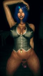 1futa 1girls 3d 4k armpits belly big_breasts big_lips black_lipstick blue_eyes blue_hair breasts breasts_bigger_than_head bridge_piercing brown_body brown_skin chromatic_aberration crashbanditkut dark-skinned_female dark-skinned_futa dark_skin erect_nipples erect_penis erection eyeliner female female_focus fit fit_female fit_futa futanari glowing_eyes gold_piercing golden_piercing hair hi_res high_resolution highres horny horny_futa house lips lipstick long_nails looking_at_viewer makeup mature mature_female mature_futa medium_hair muscles muscular muscular_female muscular_futa nail_polish nails navel navel_piercing nose_piercing original original_character penis piercing pubic_hair qos qos_tattoo queen_of_spades queen_of_spades_symbol queen_of_spades_tattoo ring_piercing septum_ring shirt short_hair small_penis smile smiling smiling_at_viewer solo solo_futa spade_tattoo submissive submissive_female submissive_futa thick_thighs thighs veiny veiny_penis virt-a-mate virtamate wet wet_skin
