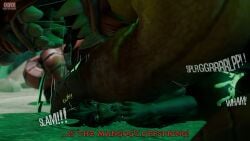 1boy 1girls 3d 3d_(artwork) 3d_render blender blender_(software) blender_cycles broken_armor broken_helmet broken_horn cum cum_in_pussy cum_inside cumflation dialogue dominant_male dominated domination drool drooling english english_dialogue english_text female glowing_eyes green_eyes hand_on_face hela hela_(marvel_rivals) held_down inflation interspecies interspecies_sex larger_male male mangog marvel marvel_comics marvel_rivals mating mating_press monster oofoe pushed_down rape raped_by_monster saliva saliva_drip self_upload shocked shocked_expression shocked_eyes size_difference smaller_female stomach stomach_bulge stomach_deformation surprised surprised_expression