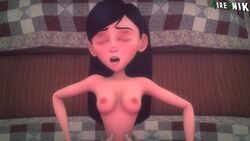 1boy 1girls 3d 4ere4nik animated black_hair blue_eyes bouncing_breasts breasts closed_eyes consistent_pov disney female giver_pov kiss_pov kissing long_hair male male_pov missionary nipples no_sound open_mouth penetrating_pov penetration pixar pov pov_kiss sex smooth_skin source_filmmaker spread_legs the_incredibles video violet_parr