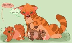 age_difference amber_eyes cub cum cum_in_pussy cum_inside cum_inside_pussy deadingdog father_and_child father_and_daughter feral feral_on_feral feral_penetrating_feral firestar_(warriors) impregnation incest incest_(lore) incest_pregnancy leafpool_(warriors) squirrelflight_(warriors) warriors_(book_series) warriors_(cats)