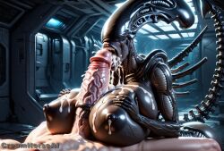 female xenomorph from alien (franchise) by creamhorseai