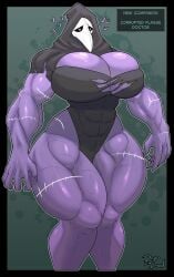 athletic_female big_breasts drydude huge_breasts masked_female muscular_female plague_doctor