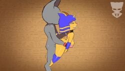 2d_animation accessory ahe_gao ambiguous_fluids ambiguous_penetration animal_crossing animated ankha ankha_(animal_crossing) anthro areola arms_around_partner arms_around_waist armwear ass balls big_areola big_breasts big_butt big_penis blue_eyes blue_hair bodily_fluids bouncing_balls bouncing_breasts breasts clothing curvy_figure dangling dangling_legs digital_media_(artwork) domestic_cat dominant duo ears_up egyptian eyelashes faceless_character faceless_male feet felid feline felis female female_penetrated frame_by_frame from_behind_position fur genital_fluids genitals glistening glistening_body glistening_hair gold_(metal) grabbing_from_behind grey_body hair hand_on_belly hand_on_neck hanging_breasts headgear headwear holding_another holding_partner humanoid_genitalia humanoid_penis jewelry lifted lifting looking_pleasured loop male male/female male_penetrating male_penetrating_female mammal mature_female milkshoba nintendo nipples nude open_mouth pain penetration penis precum rough_sex saggy_balls sex short_stack side_view size_difference slap small_feet smear_frame squish standing submissive surprised_expression tail thick_thighs tongue vein yellow_body yellow_fur yellow_tail
