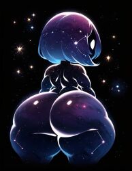 ai_generated ass_focus big_ass big_butt brax_(artist) galaxy naked shortstack small_breasts smaller_female space