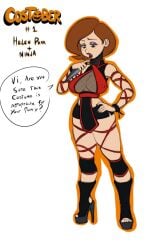 big_breasts breasts customer female female_only halloween helen_parr ninja slashysmiley the_incredibles thighs violet_parr