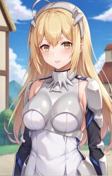 1girls ai_generated aiz_wallenstein blonde_hair dungeon_ni_deai_wo_motomeru_no_wa_machigatteiru_darou_ka female female_only kawaii_waifus patreon preview solo