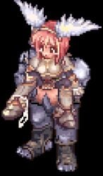 animated black_background cum female lord_knight lord_knight_(ragnarok_online) monster monster_rape orc pink_hair pixel_art ragnarok_online vaginal_penetration