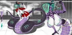 1boy 1girls 2020s 2023 2d 2d_(artwork) 2d_artwork 4_fingers 5_fingers adoptable anthro anthro_focus anthro_only anthrofied artist_logo artist_name background before_vore belly big_breasts big_tail black_body blurred_background blurry blurry_background blush blush_lines blushing_at_viewer boy bra breasts cleavage clothed clothed_female clothed_male clothes clothing cobra color colored curvy curvy_body curvy_female curvy_figure detailed_background digital_drawing_(artwork) digital_media_(artwork) dominant dominant_female domination duo extreme_size_difference eyelashes eyes eyes_half_open eyes_open fang_out fangs fangs_out female female_anthro female_focus female_pred fingernails fingers glove gloved_hands gloves green_nipples green_tongue half-closed_eyes half-dressed half_naked hat hourglass_figure larger_female larger_pred lizard lizard_girl lizard_tail long_neck long_tail looking_at_viewer macro macro_female male male_prey mammal marking markings micro mouse mouse_humanoid mouse_tail mouth multicolored_body multicolored_scales naga nail nails neck nipple nipples no_dialogue no_humans non-human non-mammal_breasts non-mammal_nipples nsfw nude nude_female oc oerba_yun_fang officer open_mouth open_smile original_character panties partially_clothed partially_nude point_of_view pov pov_eye_contact pre_vore pred predator predator/prey prey purple_eyes purple_scales reptile reptilian revealing_clothes revealing_clothing revealing_outfit robber scales scalie scalie_female sharp_fingernails sharp_nails sharp_teeth sheriff smaller_male smaller_prey smile smiling smiling_at_viewer snake snake_girl snake_hood snake_tail snake_tongue snake_vore snout solo_focus tail teeth teeth_clenched teeth_showing text text_box thief tongue tongue_out two_tone_body two_tone_scales voluptuous voluptuous_female vore watermark