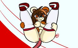 absurd_res anal_plug anthro areola ass big_ass big_butt bite biting_lip breasts buttplug clitoris clothing eyewear female footwear genitals glasses hi_res jaed mammal mika_(jaed) mouse murid murine nipples plug_(sex_toy) presenting presenting_hindquarters presenting_pussy pussy rodent sex_toy shoes sneakers sneakers_only solo tail thick_thighs