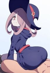 ai_generated ass ass_focus little_witch_academia rubbing rubbing_ass sucy_manbavaran